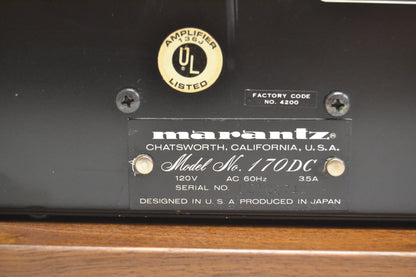 Marantz 170DC Stereo Power Amplifier * Fully Serviced * NEW Heiukko Solid Wood Case