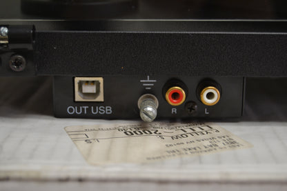 Pro-Ject Essential II Phono USB Manual belt-drive turntable with pre-mounted cartridge, USB output, and built-in phono preamp (Black)