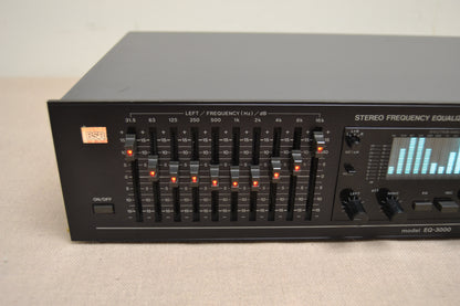 BSR EQ-3000 * 10 Band Stereo Frequency Equalizer with Real Time Spectrum Analyzer