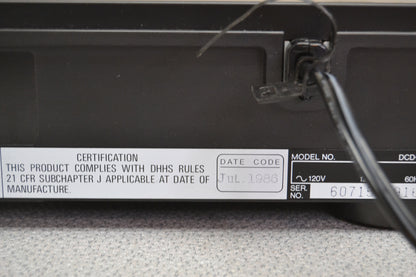 Denon DCD-500 Single CD Player * 1986