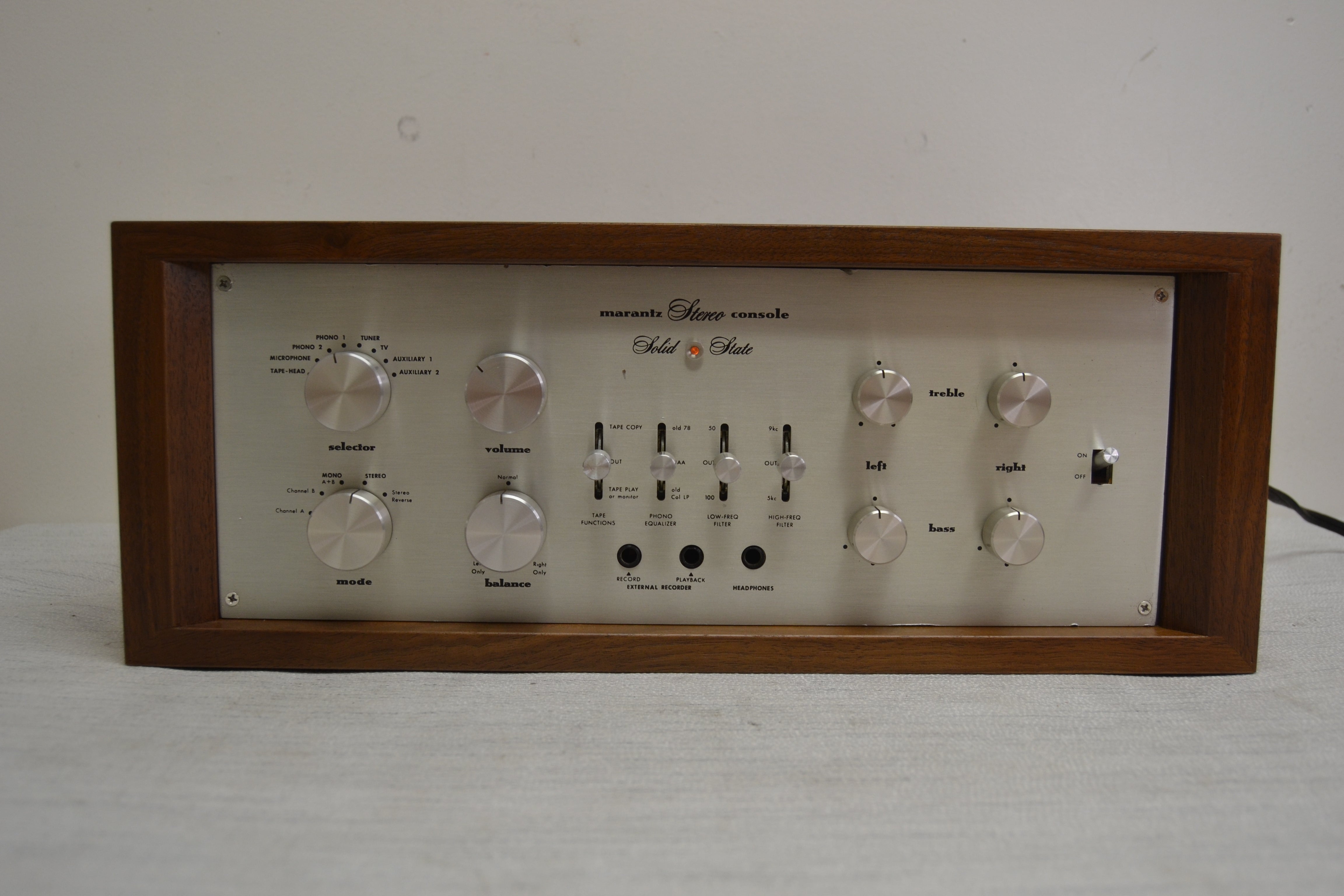 Marantz Model 7T Stereo Preamplifier * Fully Serviced - Restored and Recapped * NEW Heiukko Solid Wood Case