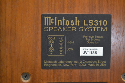 McIntosh LS-310 Speakers * Fully Serviced