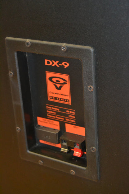 Cerwin Vega DX-9 Floor Standing Speakers * Please Note Woofer Repair * LOCAL SALE Only *
