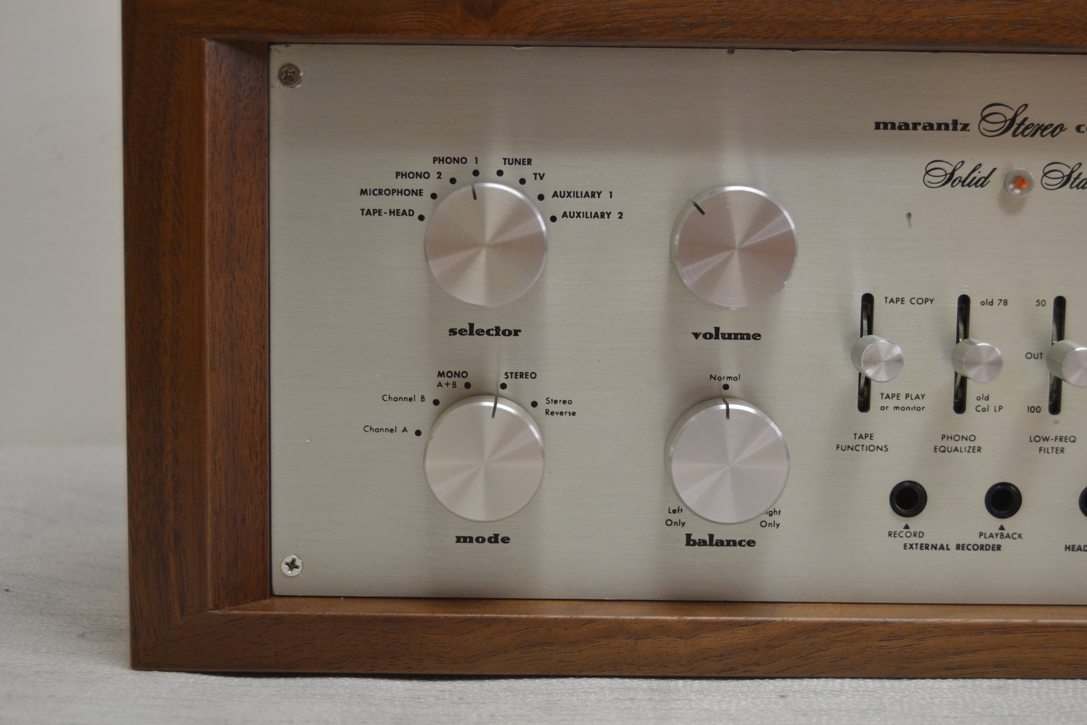 Marantz Model 7T Stereo Preamplifier * Fully Serviced - Restored and Recapped * NEW Heiukko Solid Wood Case