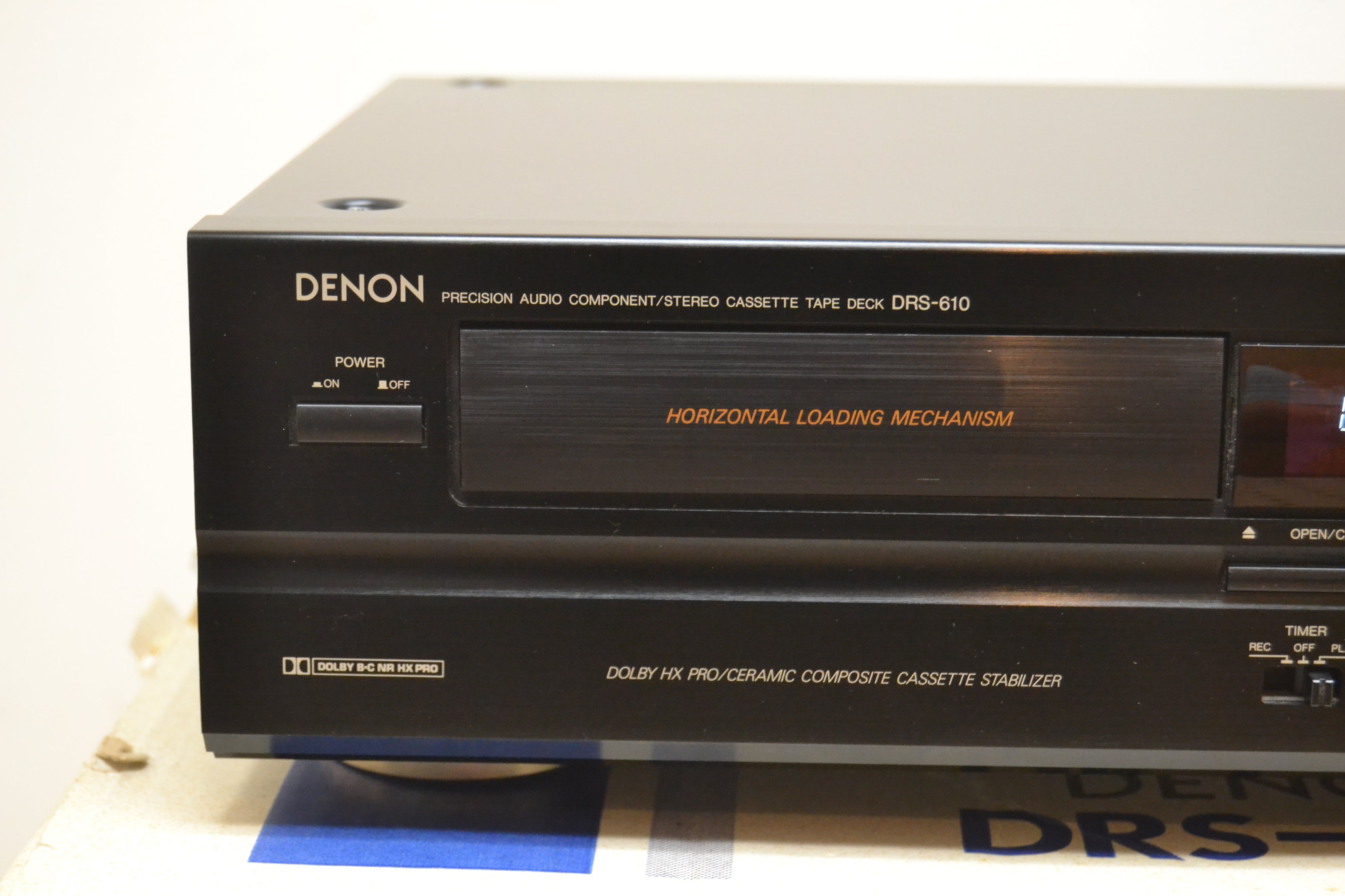 Denon DRS-610 Single Cassette Deck * Box * Fully Serviced * New