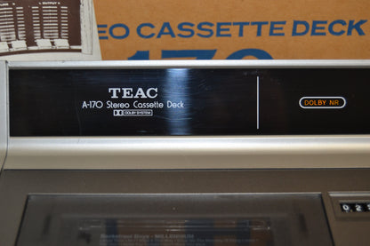 Teac A-170 Single Cassette Deck * Manual * Box * Fully Serviced * New Belts !