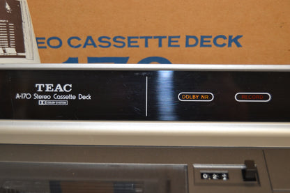 Teac A-170 Single Cassette Deck * Manual * Box * Fully Serviced * New Belts !