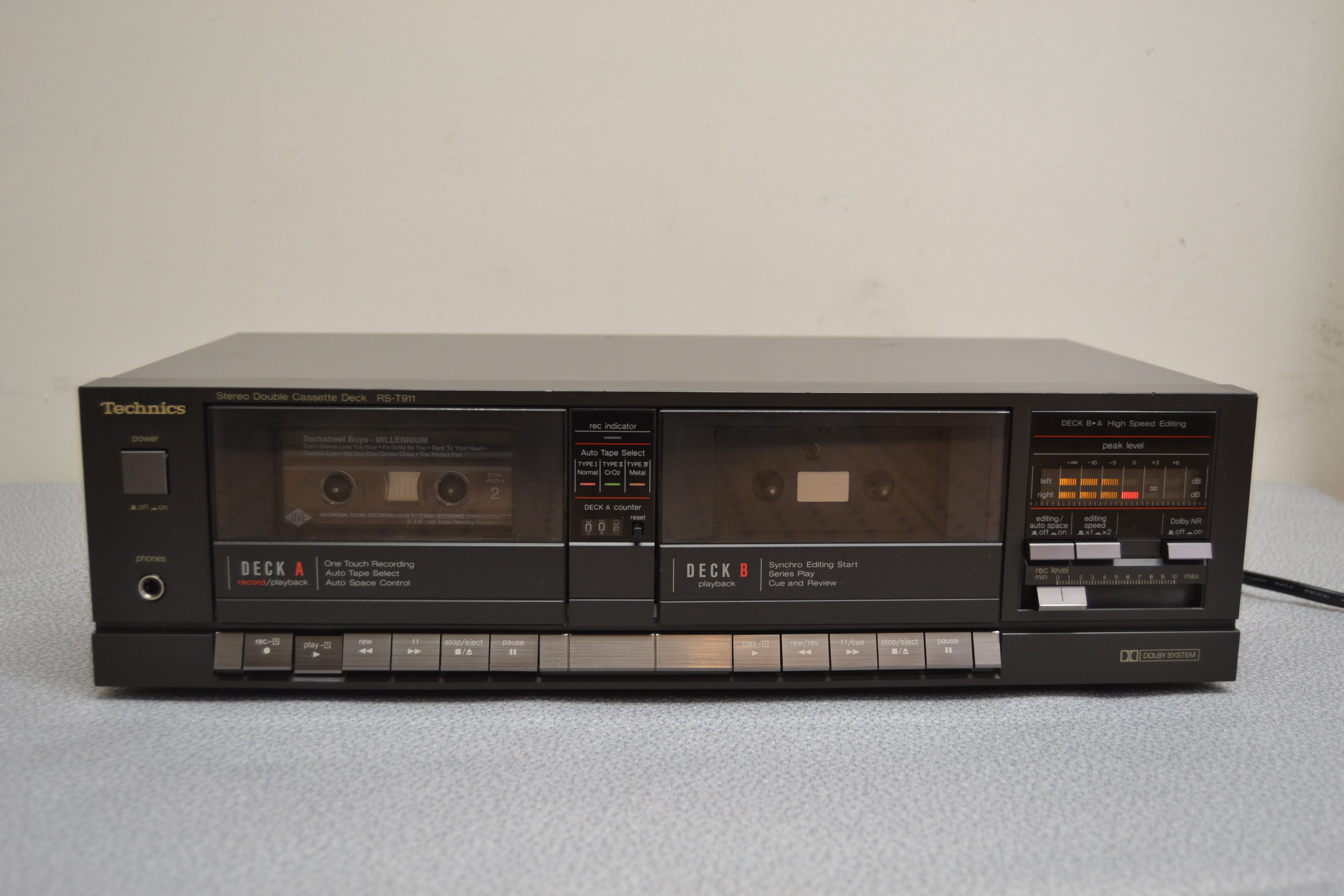 Technics RS-T911 Double Cassette Deck * Fully Serviced - New Belts