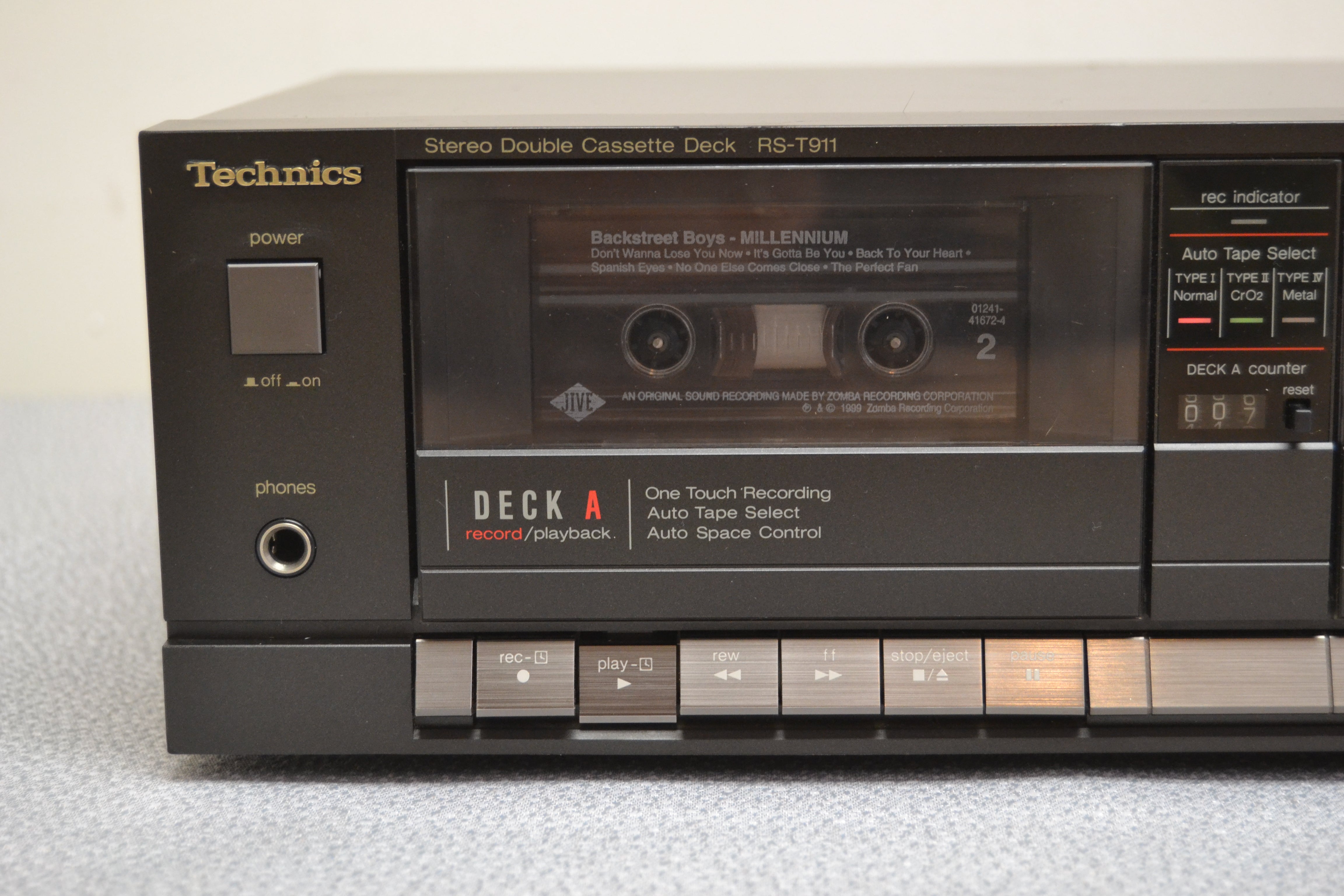 Technics RS-T911 Double Cassette Deck * Fully Serviced - New Belts