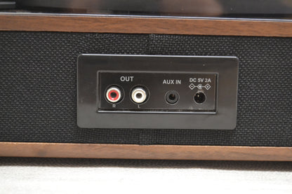 LP&NO.1 Record Player Bluetooth Turntable with Built-in Speakers and USB Play&Recording