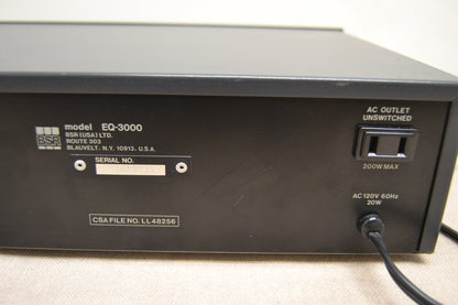 BSR EQ-3000 * 10 Band Stereo Frequency Equalizer with Real Time Spectrum Analyzer