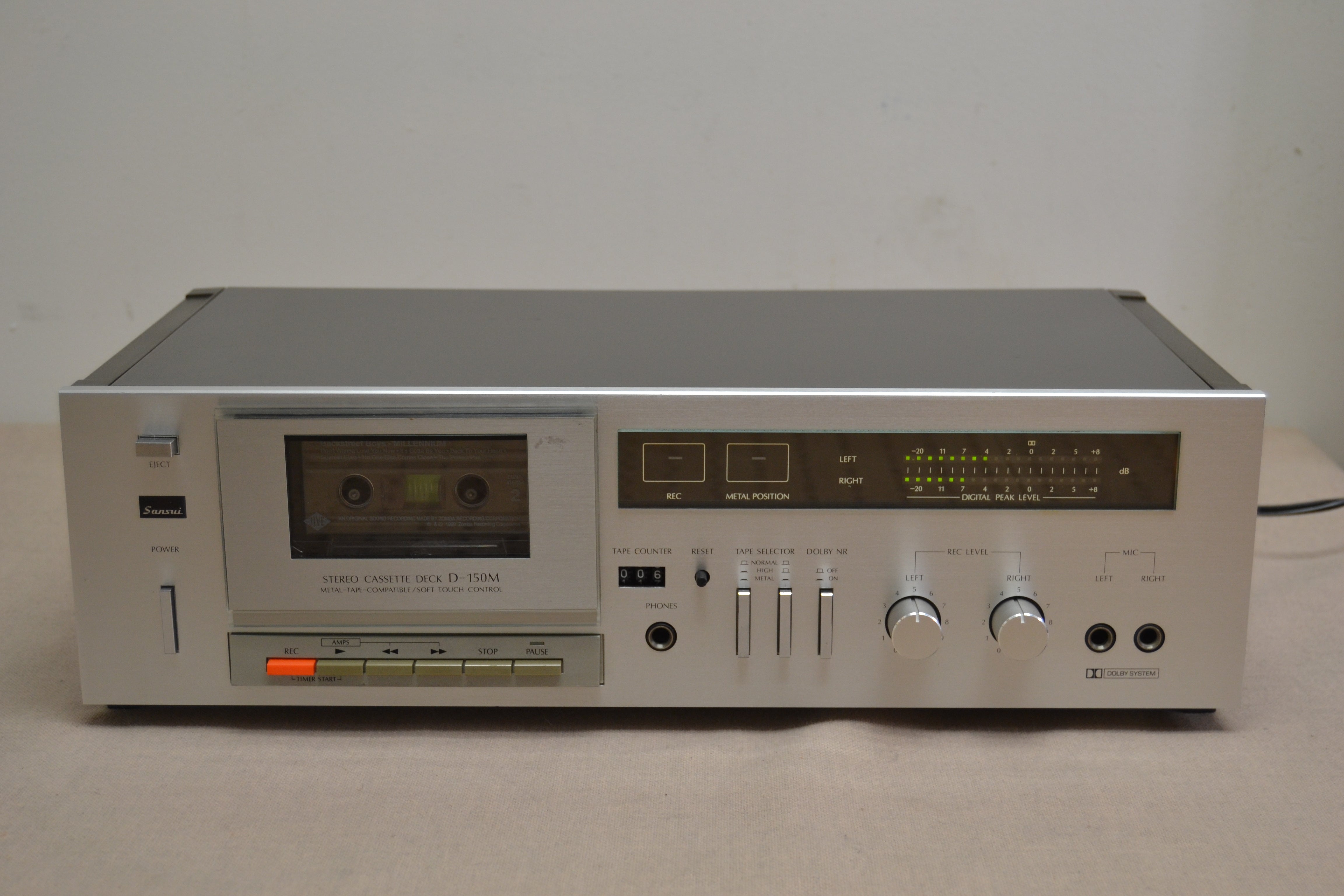 Sansui D-150M Single Cassette Deck * Fully Serviced * New Belts