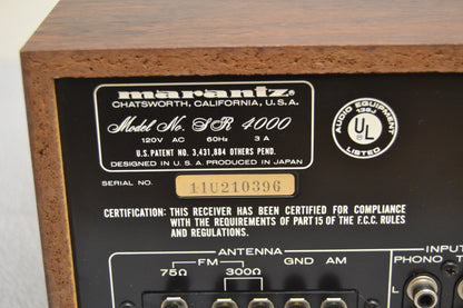 Marantz SR-4000 Stereo Receiver * 50W RMS * 1980