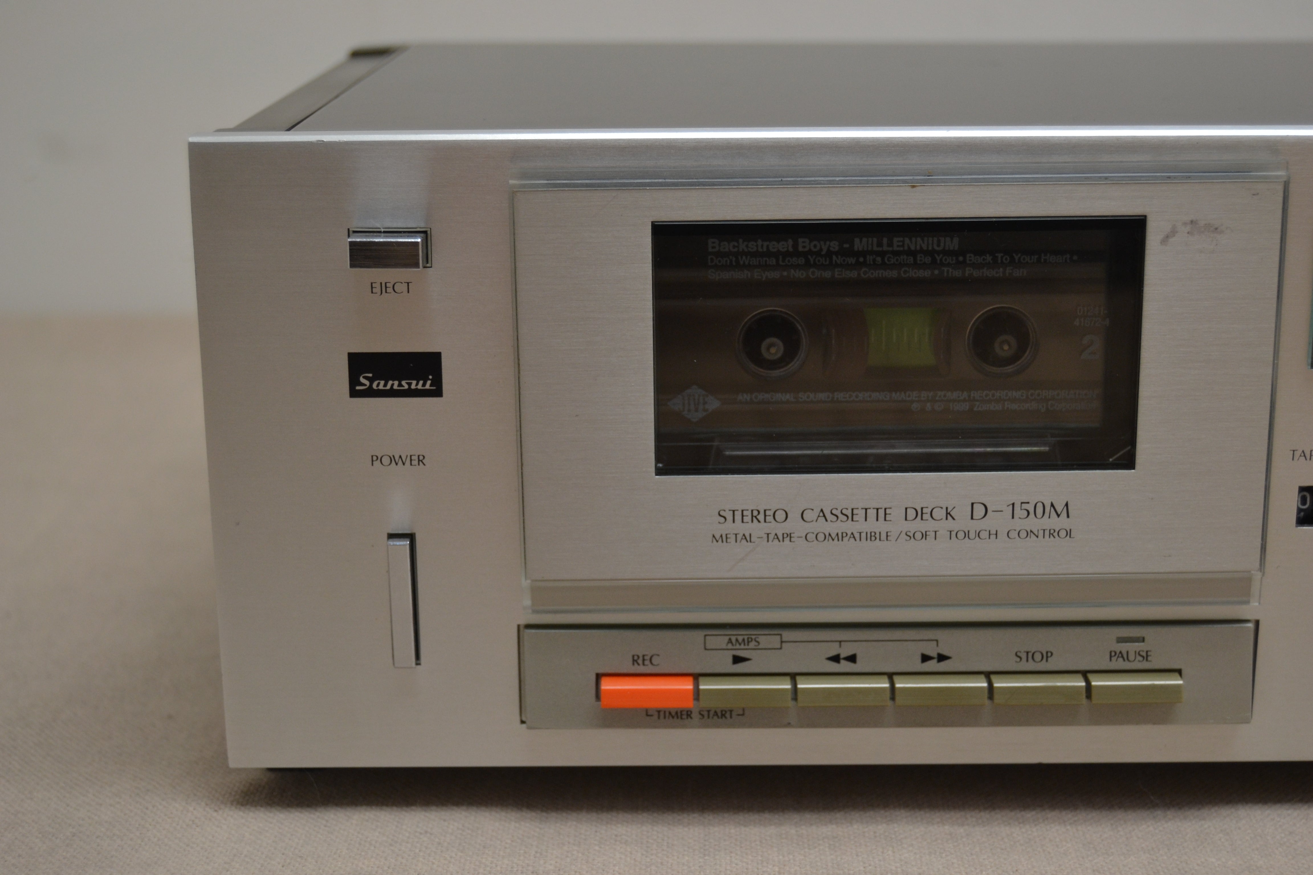 Sansui D-150M Single Cassette Deck * Fully Serviced * New Belts