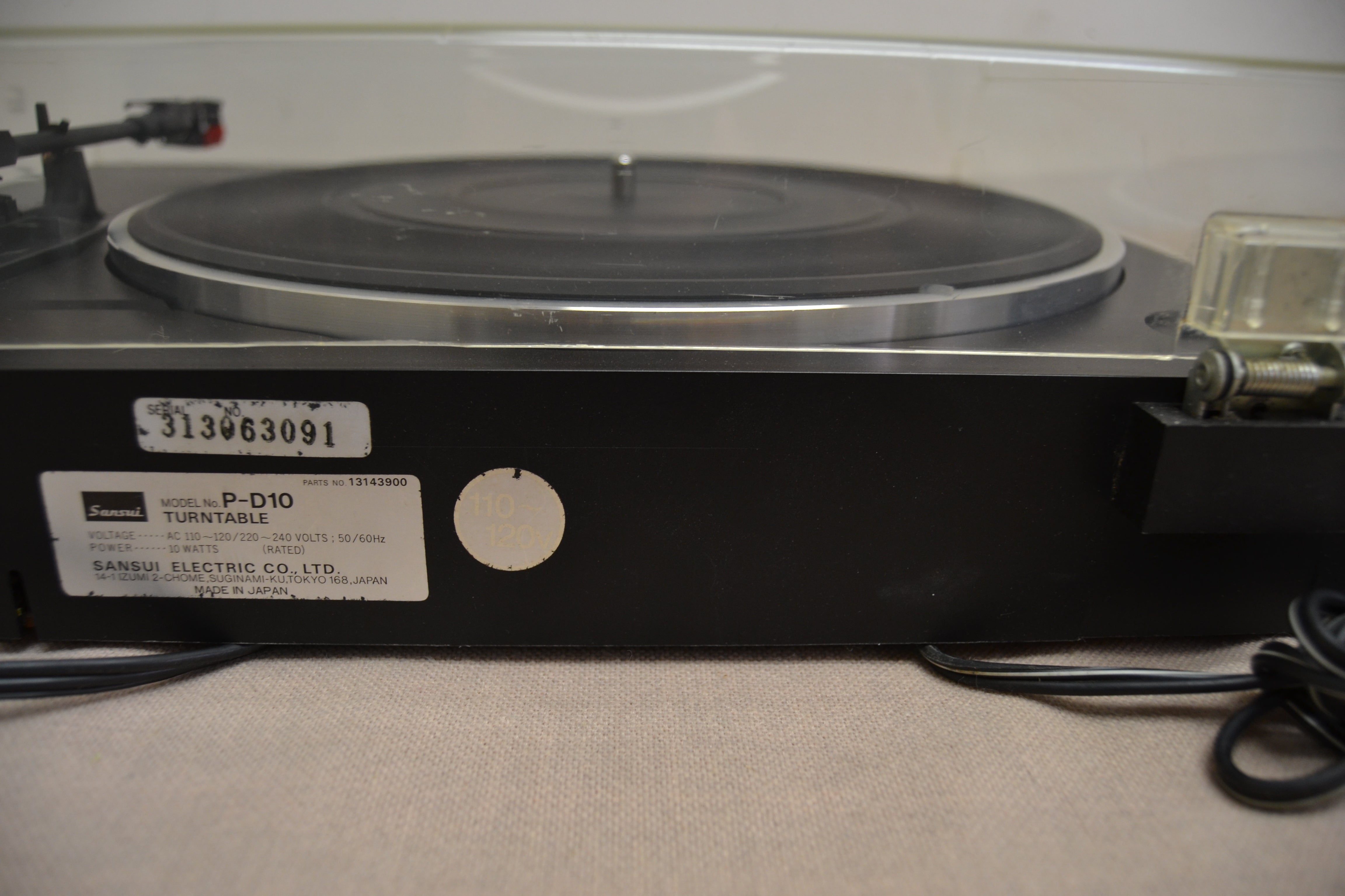Sansui P-D10 2-Speed Automatic Return Turntable – The Turntable Store