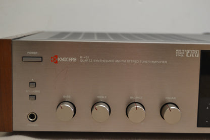Kyocera R-451 Stereo Receiver * 50W RMS * 1985 * Remote is NOW missing *