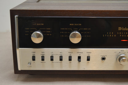 McIntosh C-24 Stereo Preamplifier * Original Wood Case * Fully Serviced