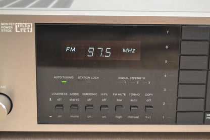 Kyocera R-451 Stereo Receiver * 50W RMS * 1985 * Remote is NOW missing *
