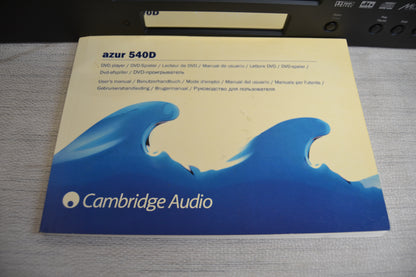 Cambridge Audio Azur 540D * Single CD/DVD Player * Remote * Manual * Fully Serviced