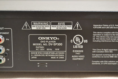 Onkyo DV-SP300 DVD/CD Player