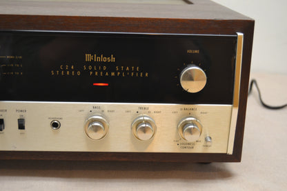 McIntosh C-24 Stereo Preamplifier * Original Wood Case * Fully Serviced