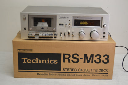 Technics RS-M33 Single Cassette Deck * Fully Serviced * new Belts * Box
