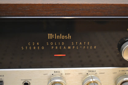 McIntosh C-24 Stereo Preamplifier * Original Wood Case * Fully Serviced