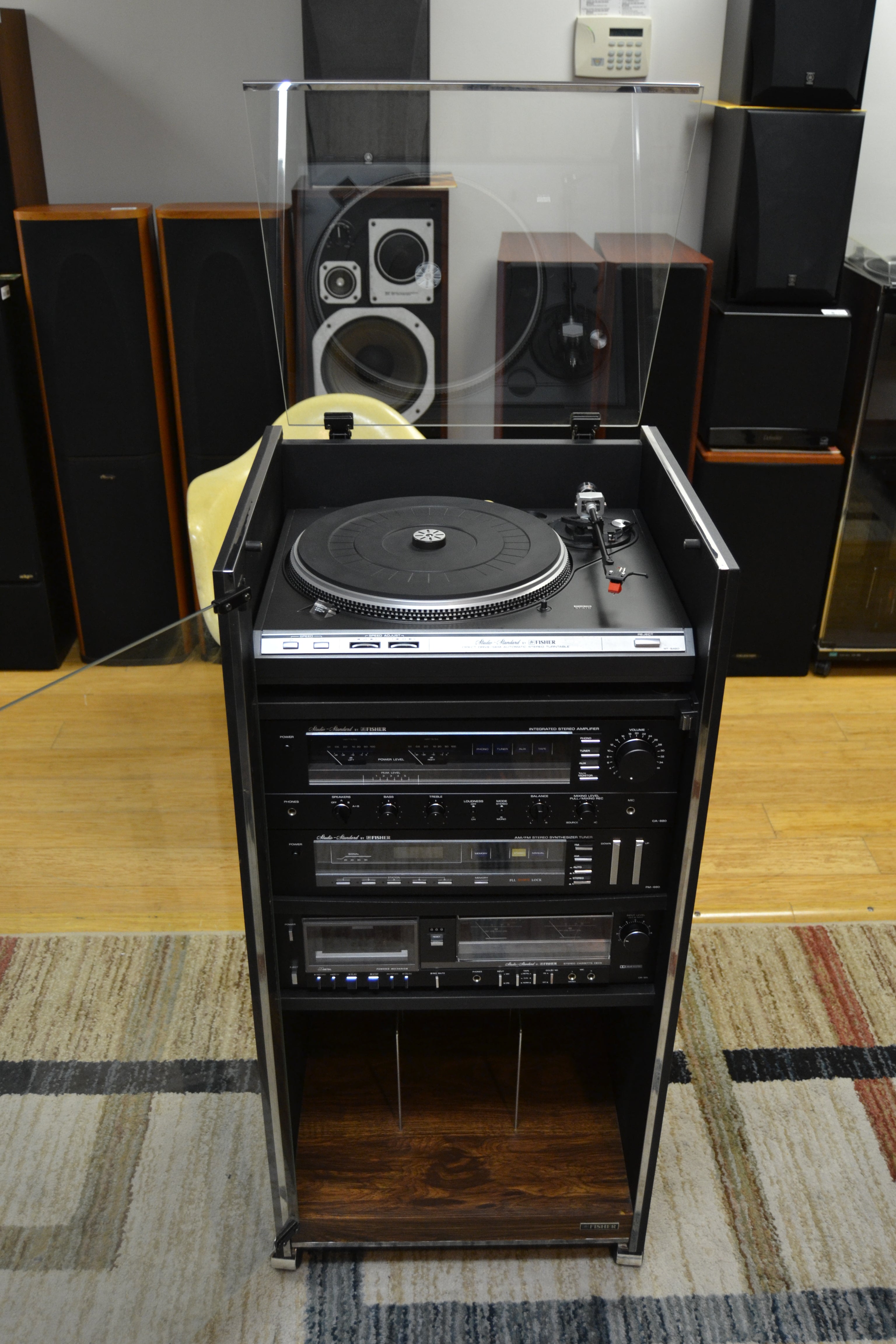 Complete 1983 Studio Standard by Fisher Audio Rack * Fully Serviced * Fully Functional