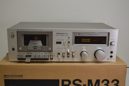 Technics RS-M33 Single Cassette Deck * Fully Serviced * new Belts * Box