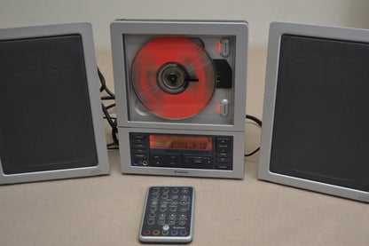 Brookstone Wafer Thin CD System with MP3 and Subwoofer * Remote