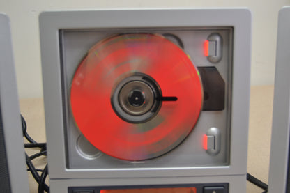 Brookstone Wafer Thin CD System with MP3 and Subwoofer * Remote