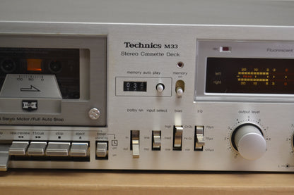 Technics RS-M33 Single Cassette Deck * Fully Serviced * new Belts * Box