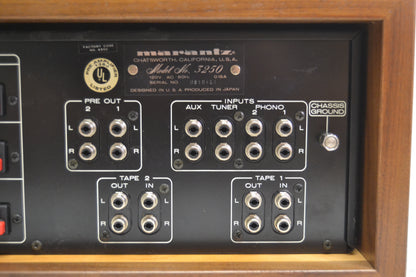 Marantz 3250 Stereo Preamplifier * Fully Serviced * Recapped * Box * Manual * NEW Heiukko Solid Wood Case