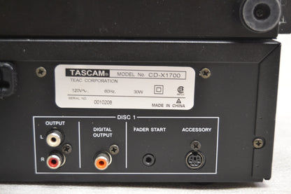 Tascam CD-X1700 Dual DJ Disc Player * Fully Serviced *