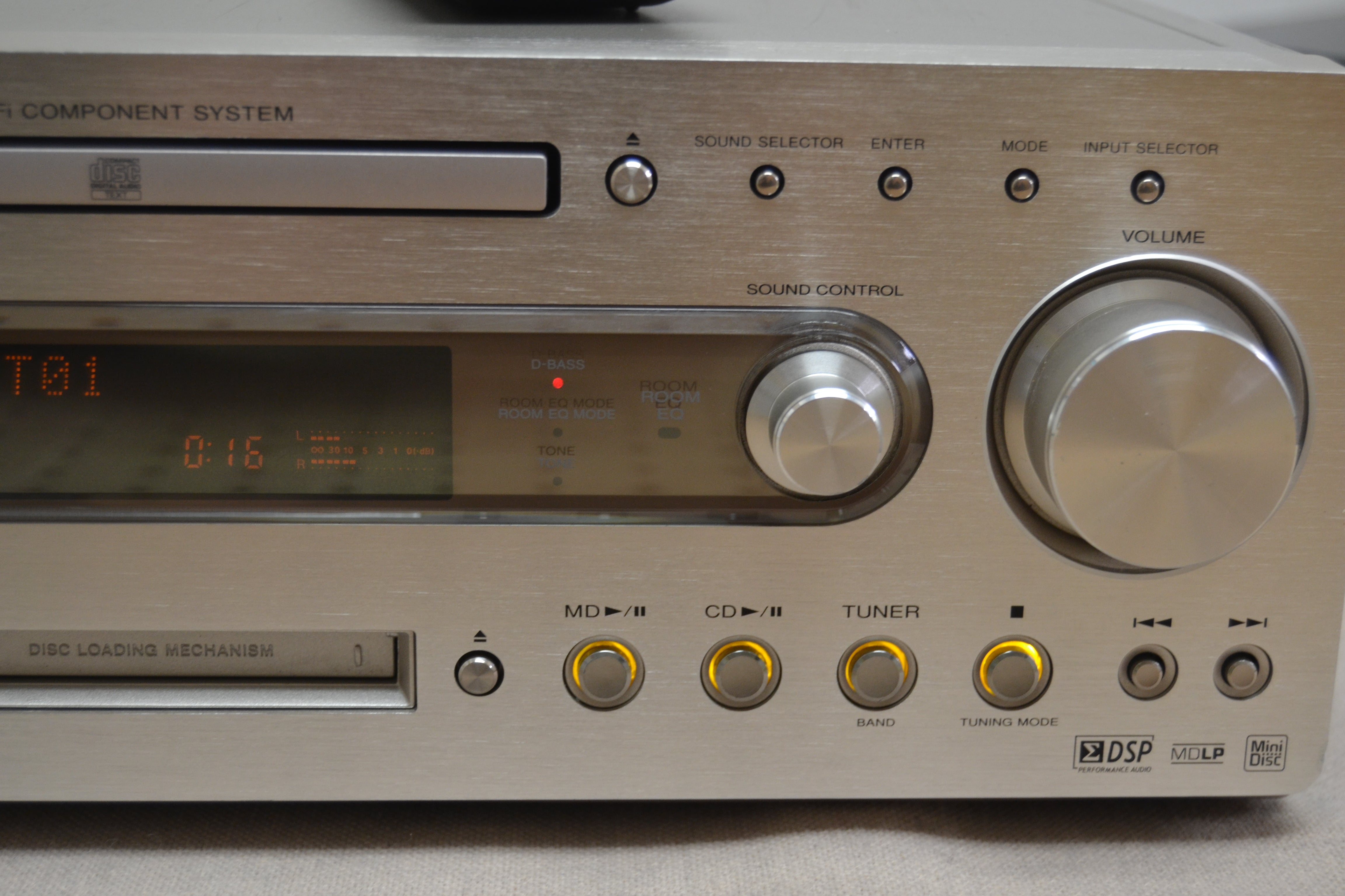 【ジャンク】KENWOOD ミニコンポ R-K700 Kenwood R-K700 CD MD Minidisc Deck Player Recorder Compact Hi-Fi