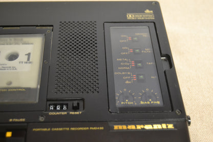 Marantz PMD-430 Professional Portable Cassette Recorder * Fully Serviced * New Belts