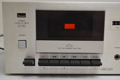 Sansui D-90 Single Cassette Deck * Fully Serviced * New Belts