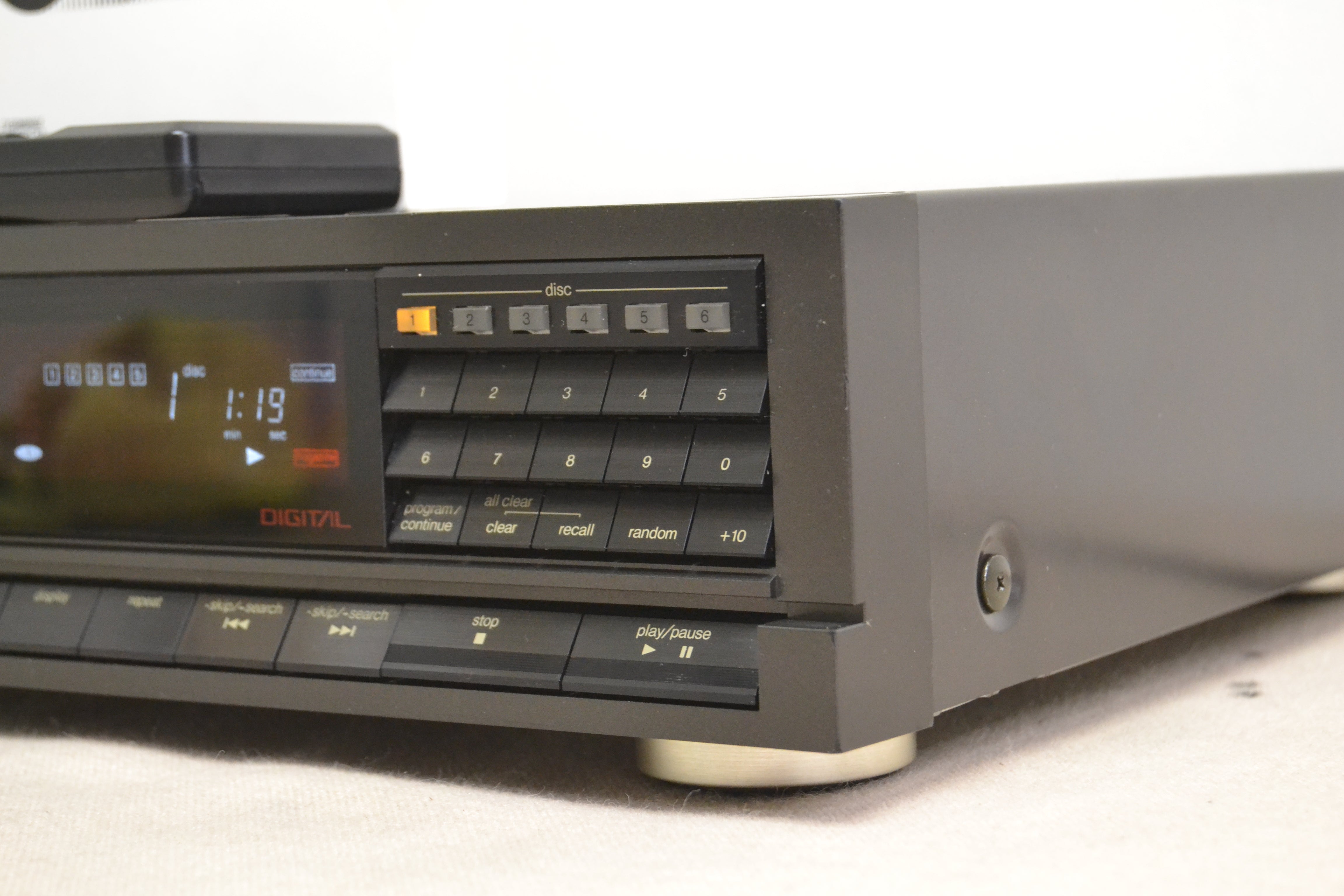 Technics SL-P600C * (1988) CD Changer * 6 Disc Cartridge * Remote