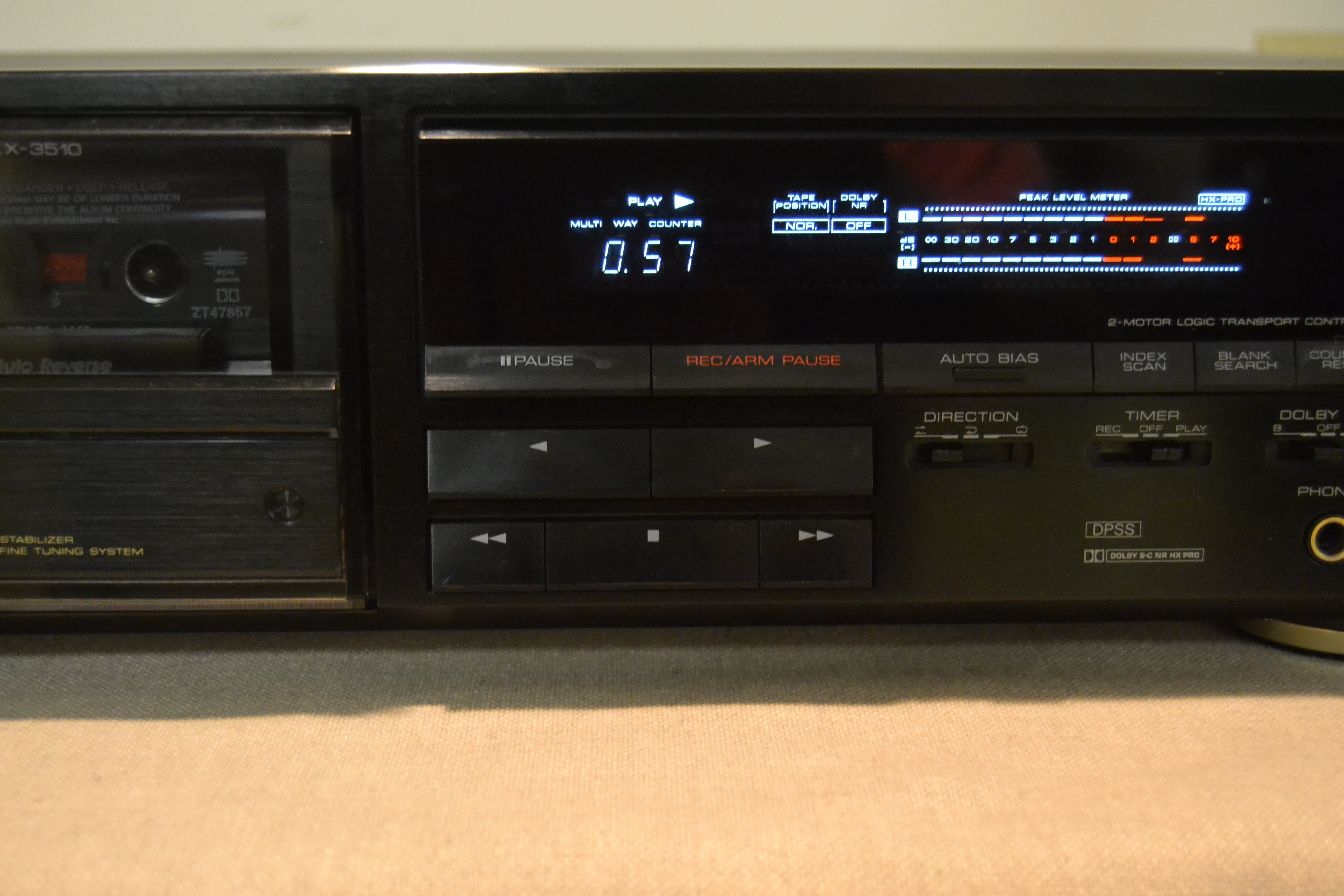 【美品】KENWOOD カセットデッキ KX-3510 希少 Kenwood KX-3510 Single Cassette Deck – The Turntable Store