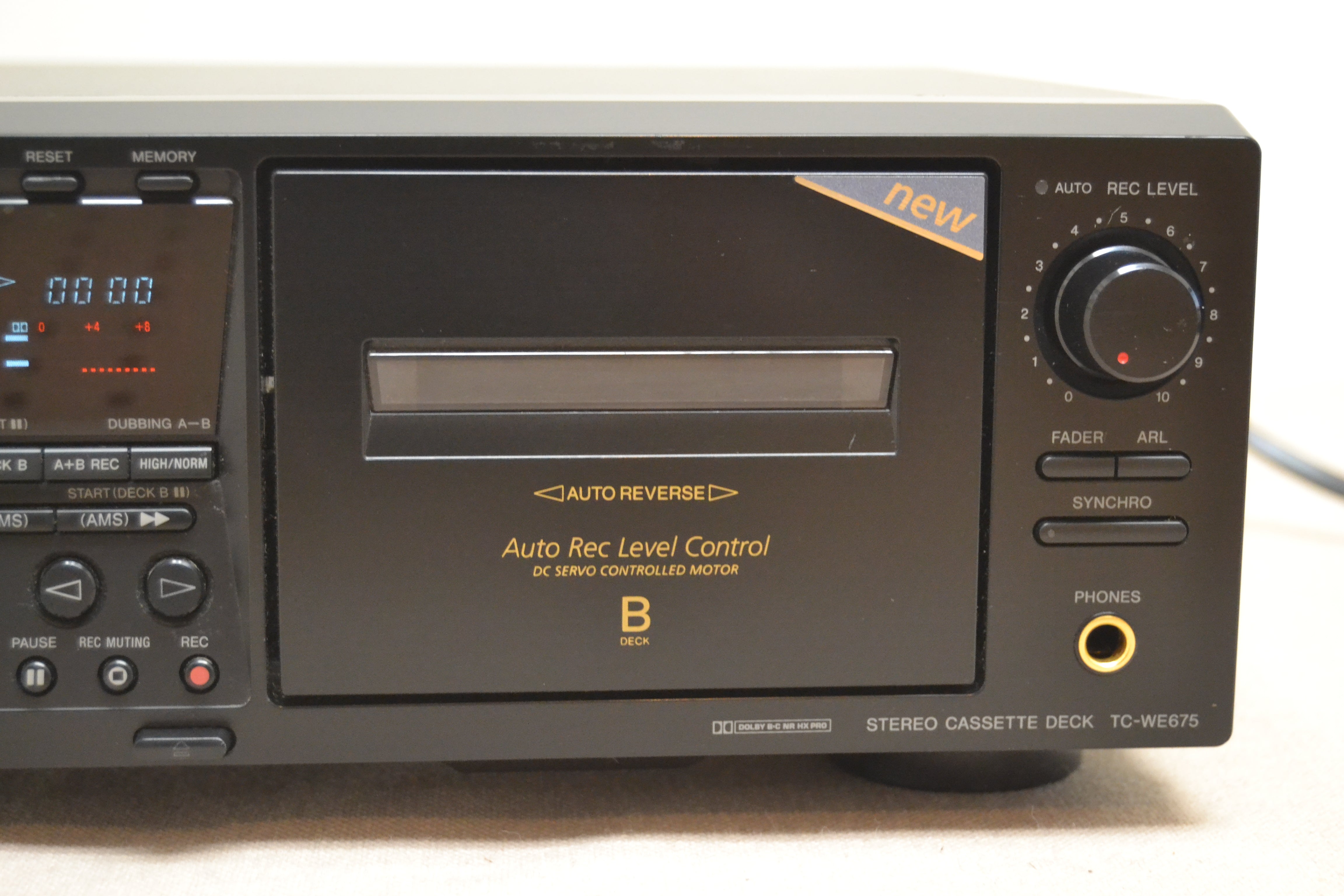 Sony TC-WE675 Double Cassette Deck * Fully Serviced * New Belts