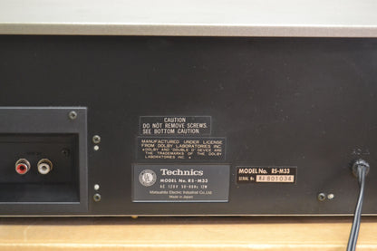 Technics RS-M33 Single Cassette Deck * Fully Serviced * new Belts * Box