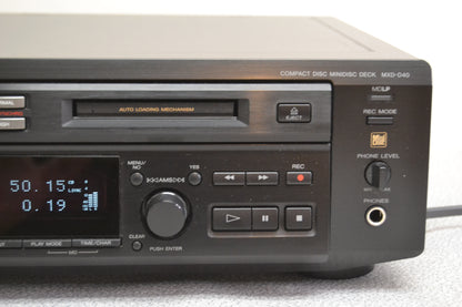 Sony MXD-D40 CD player / MiniDisc Recorder * Fully Serviced * New Belts
