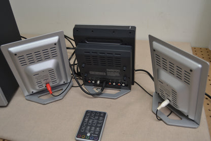 Brookstone Wafer Thin CD System with MP3 and Subwoofer * Remote