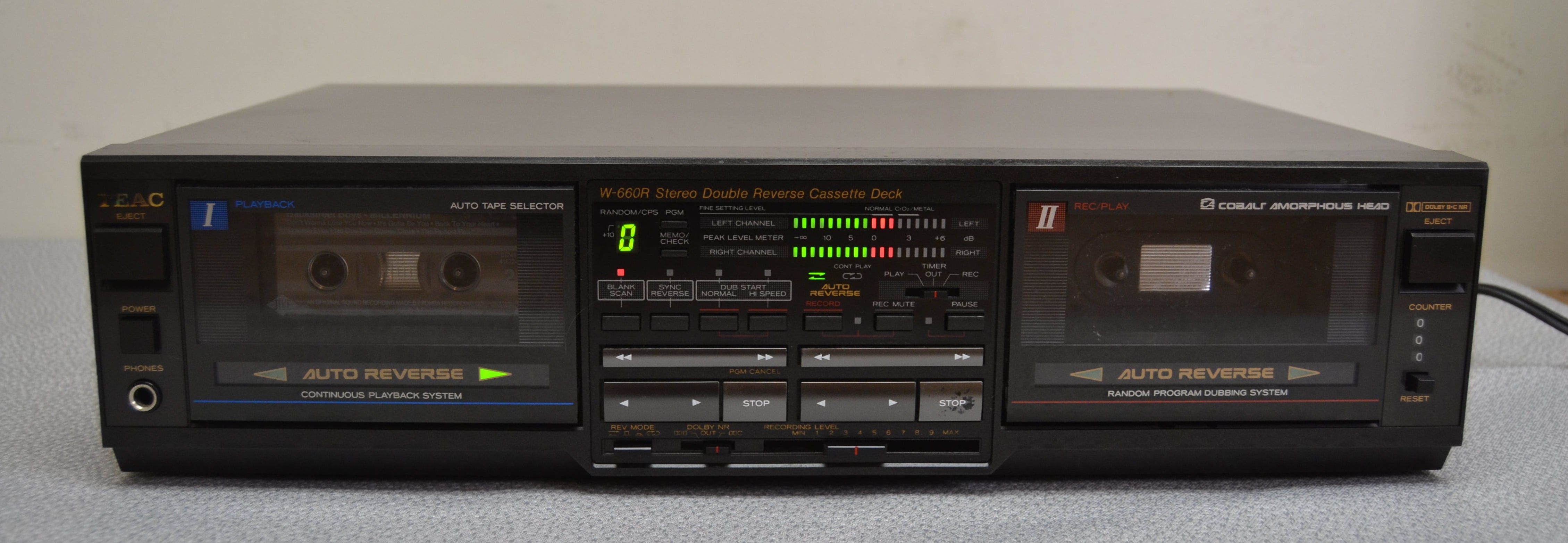 Teac W-660R Double Cassette Deck * AutoReverse * Fully Serviced * New Belts