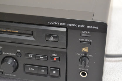 Sony MXD-D40 CD player / MiniDisc Recorder * Fully Serviced * New Belts