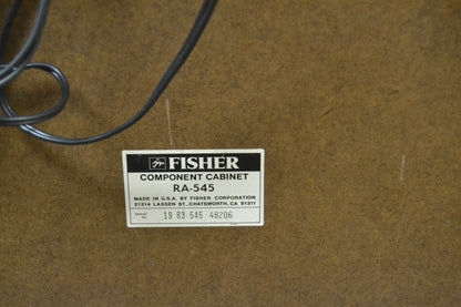 Complete 1983 Studio Standard by Fisher Audio Rack * Fully Serviced * Fully Functional