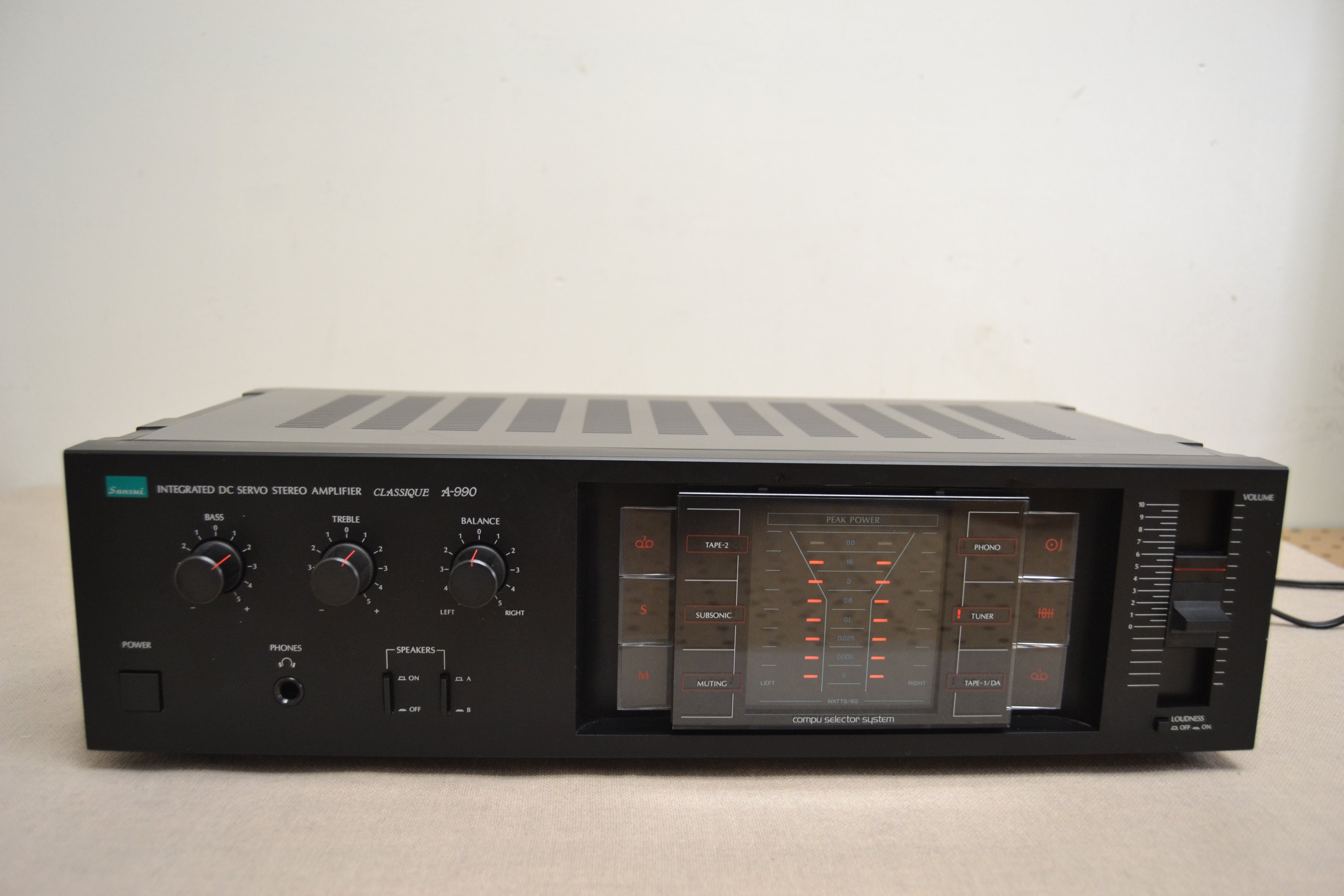 Sansui A990 Stereo Integrated Amplifier * 70W RMS * 1983