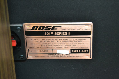 Bose 301 series II Bookshelf Speakers