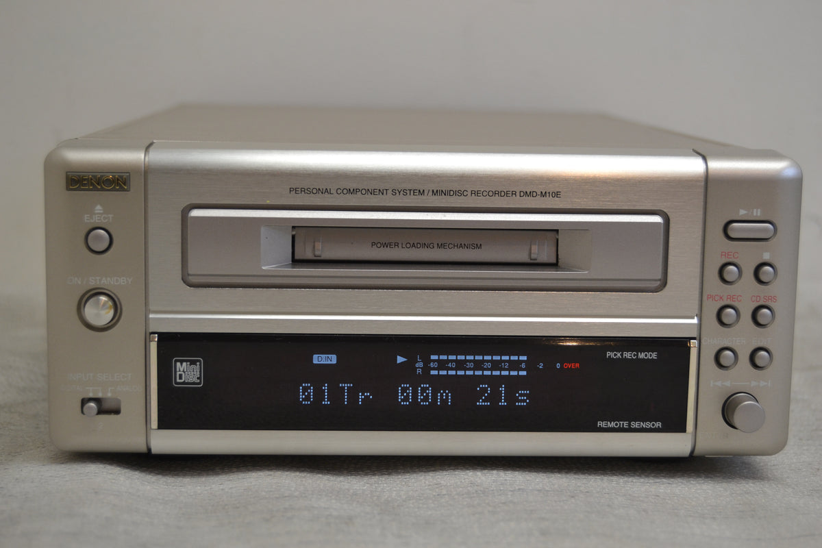Denon DMD-M10E Small Form Minidisc Recorder * Fully Serviced * 100V