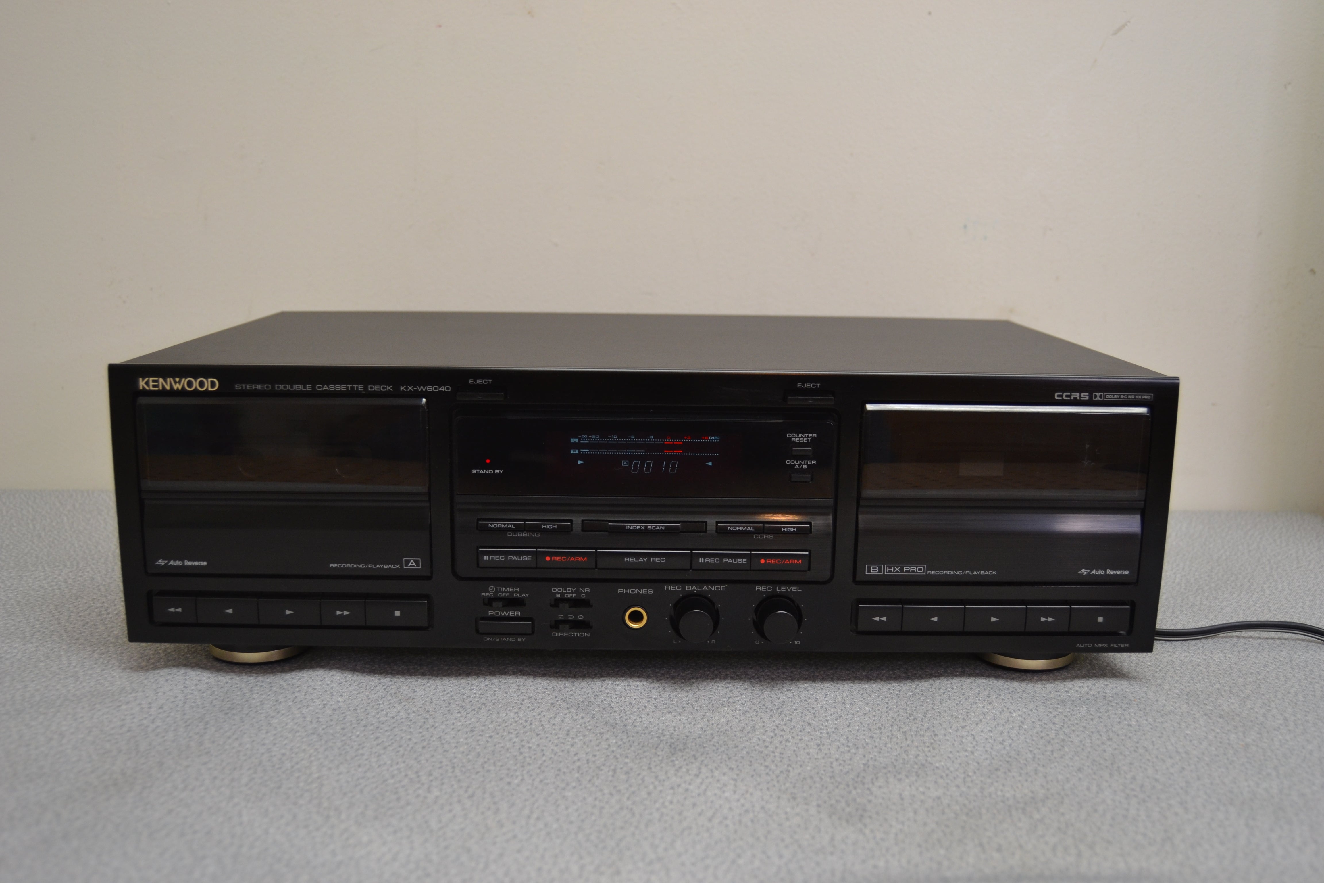 Kenwood KX-W6040 Double Cassette Deck * Fully Serviced * New Belts
